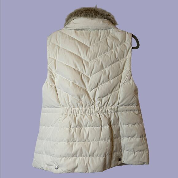 NWOT Talbots Down Puffer Vest - Detachable Faux Fur Collar - Plus Size X - Picture 2 of 6
